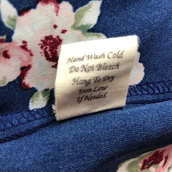 Blu Pepper Sleeveless Blouse Size S Navy Pink - Picture 8 of 8